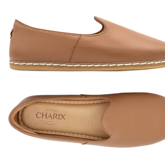 CHARIX CAMEL SLIP ONS - SIZE 37 US SIZE 7 - Picture 1 of 6